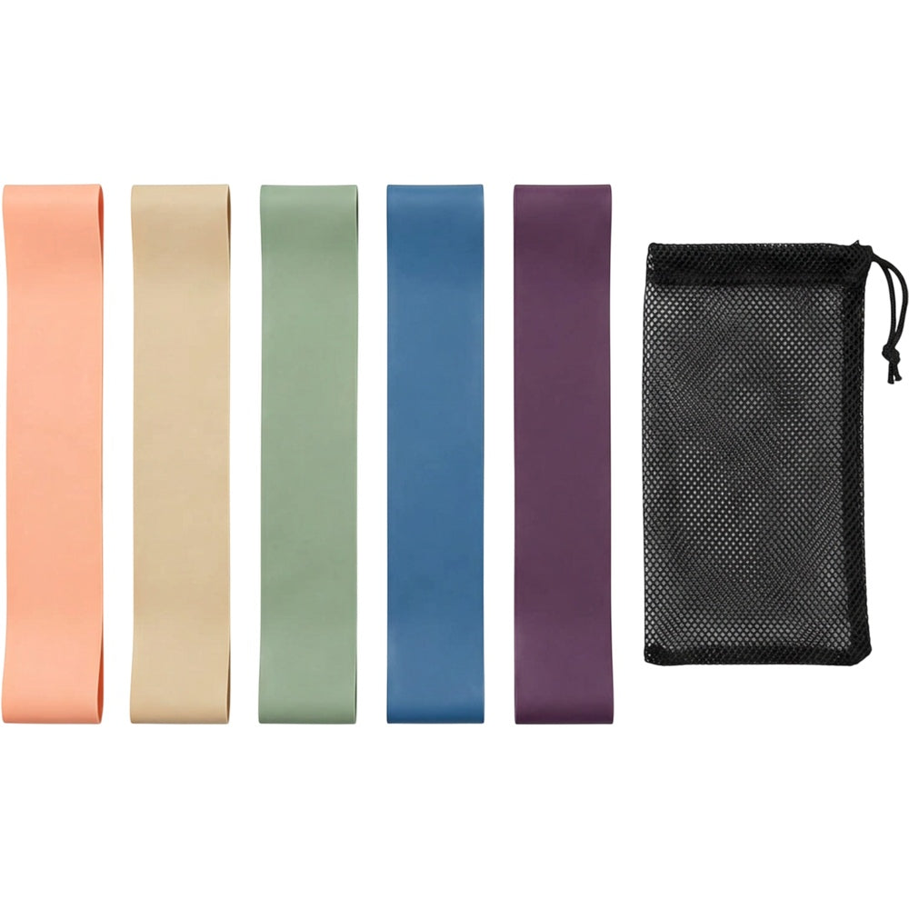 Nixbo Five-Level Mini Loop Latex Resistance Band Set Pastel - Product view