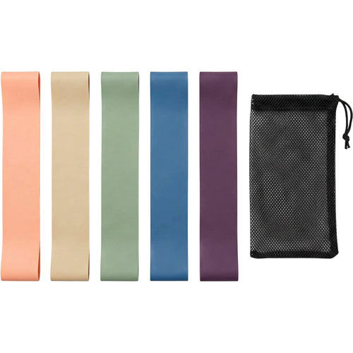 Nixbo Five-Level Mini Loop Latex Resistance Band Set Pastel - Product view