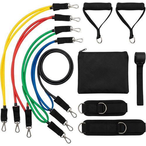 Nixbo Five-Tube Latex Resistance Kit with Handles and Door Anchor - Product view