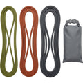 Nixbo Three Long-Loop Latex Assistance Band Set Olive Rust Charcoal - Product view