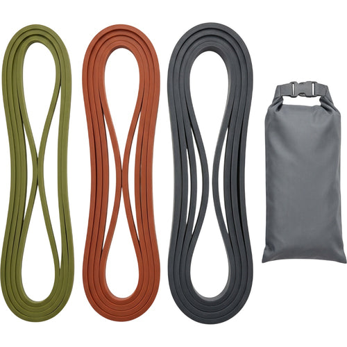 Nixbo Three Long-Loop Latex Assistance Band Set Olive Rust Charcoal - Product view
